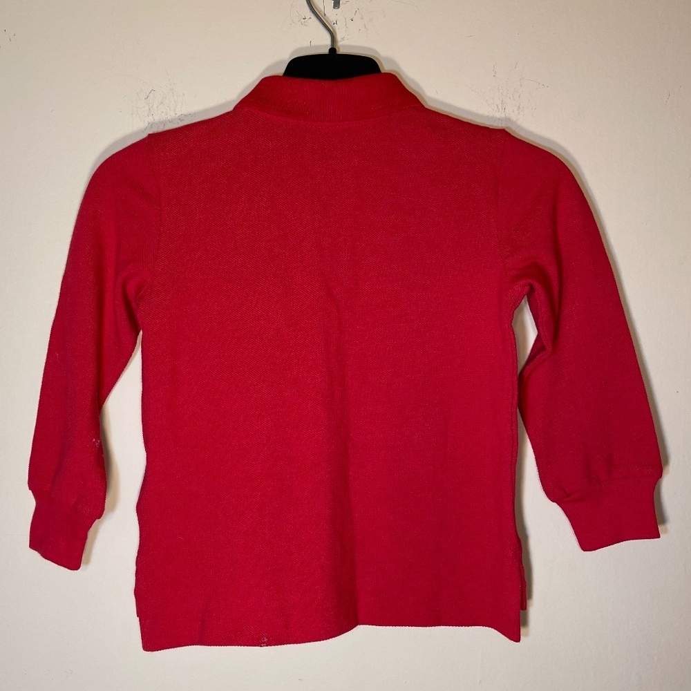 Ralph Lauren Bear Ski Red Kids Polo Shirt - Picture 2 of 6